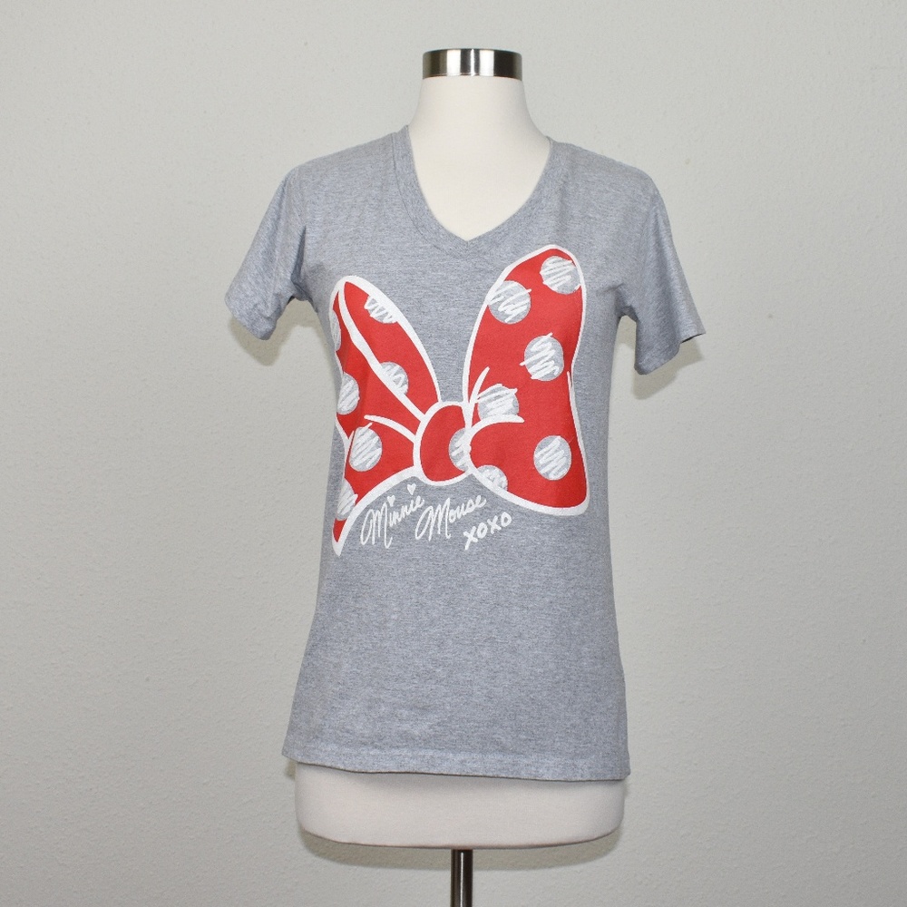 Disney Gray Minnie Mouse Tee Size XS